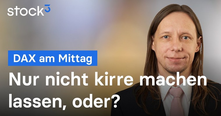 DAX-Analyse am Mittag - Der Schmerz ist noch nicht groß genug!