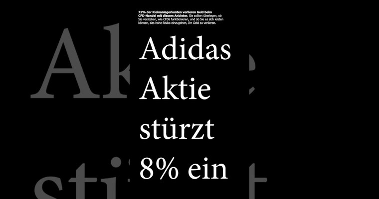 Adidas Aktie bricht ein