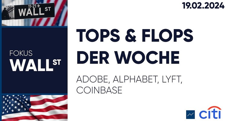 Tops & Flops der Woche – Adobe, Alphabet, Lyft, Coinbase