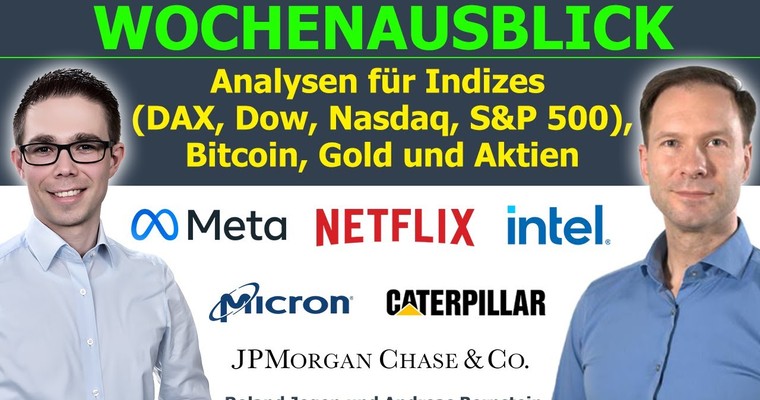 Märkte im Bann der Geldpolitik. Bitcoin, Gold, DAX, Dow, Meta, Netflix, JPMorgan & Co. im Fokus.