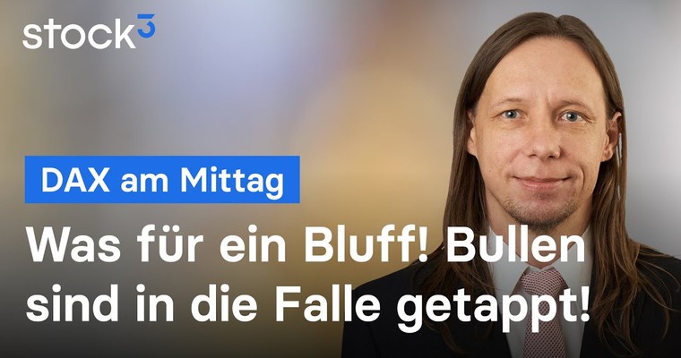 DAX-Analyse am Mittag - Wider allen Regeln! DAX fällt!