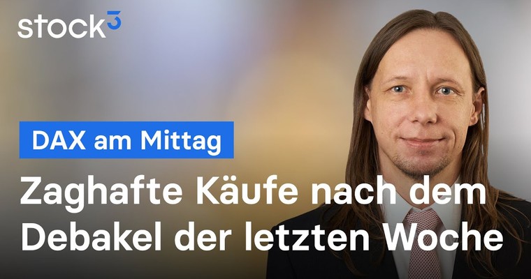 DAX-Analyse am Mittag - Verhaltener Optimismus, aber reicht das?