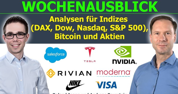 Wo liegen Chancen in dieser Handelswoche? Marktausblick DAX, Dow, BTC & Aktien (Rivian, Nvidia & Co)