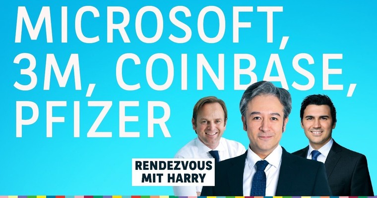 Viele viele Quartalszahlen. Besonders im Fokus: Microsoft, Pfizer, Coinbase, 3M, Hypoport, Procter & Gamble - Charttechnik mit Harald Weygand