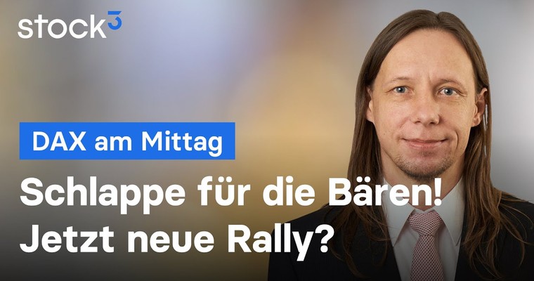 DAX-Analyse am Mittag - Die Bären scheitern! US-Verbraucherpreise im Fokus!