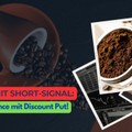 Kaffee mit Short-Signal - 188% p.a. Chance mit Discount Put Optionsschein!