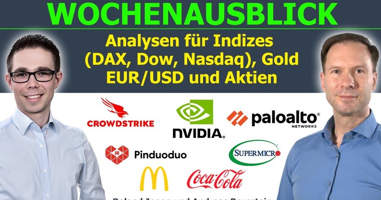 Zinswende voraus! Chancen & Risiken in DAX, Dow, Gold & Aktien wie Nvidia, Crowdstrike, SMCI & Co.