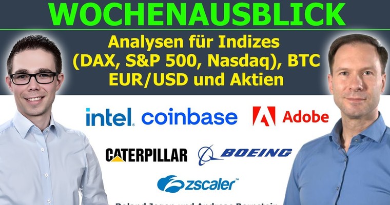 Geht der Kurssturz weiter? Chancen & Risiken in DAX, BTC & Aktien wie Coinbase, Intel, Adobe & Co.