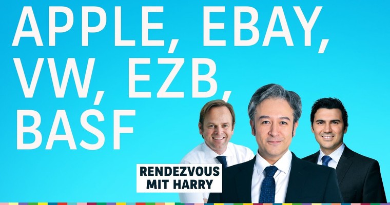 Apple-Event. Dazu EZB, eBay, VW, BASF, Mercadolibre, Intesa - Charttechnik mit Harald Weygand