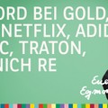 Rekord bei Gold, zudem SAP, Netflix, Adidas, Munich Re, TSMC, Traton - Marktausblick mit Egmond Haidt