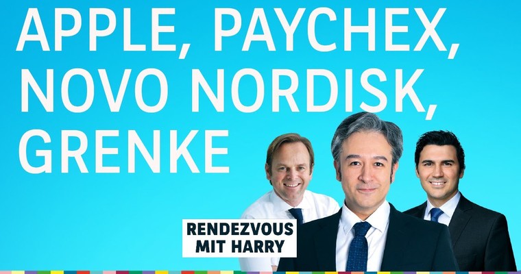 Apple, Paychex, GM, Grenke, SGL Carbon, Novo Nordisk, PTC - Charttechnik mit Harald Weygand