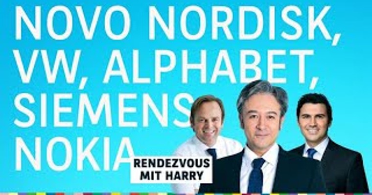 Novo Nordisk, VW, Alphabet, Nokia, Siemens, DAX, Gold, Tencent, Temu - Charttechnik mit Harald Weygand