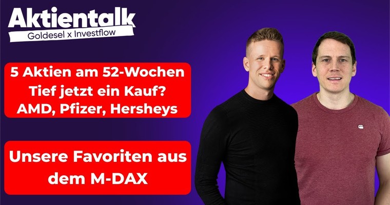 Die Favoriten im MDax & diese Aktien am Tief kaufen?!