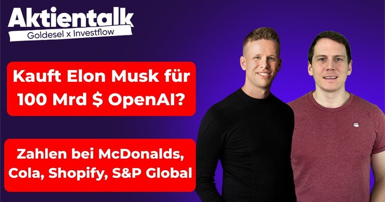 Kauft Elon Musk OpenAI? Coca-Cola besser als Pepsi?