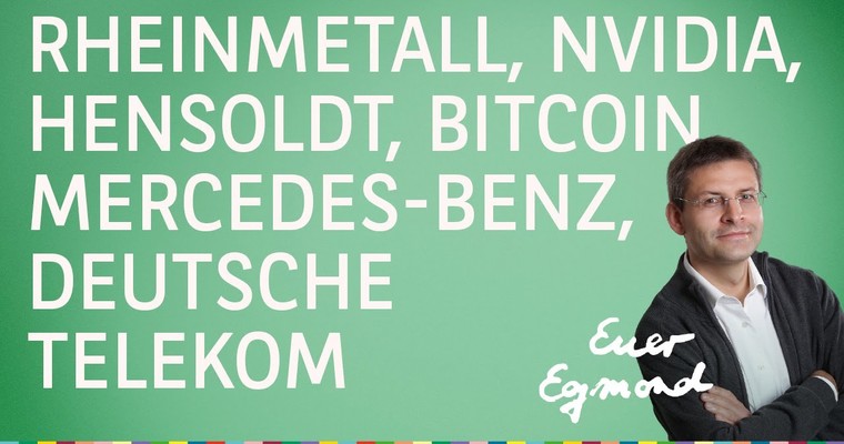 Rheinmetall, Hensoldt, Nvidia, Mercedes-Benz, Deutsche Telekom, Bitcoin - Marktausblick mit Egmond Haidt