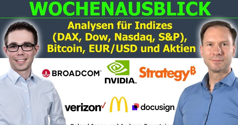 DAX, Nasdaq & Bitcoin unter Druck! Aktien der Woche (Nvidia, Strategy, Broadcom, Docusign,...)