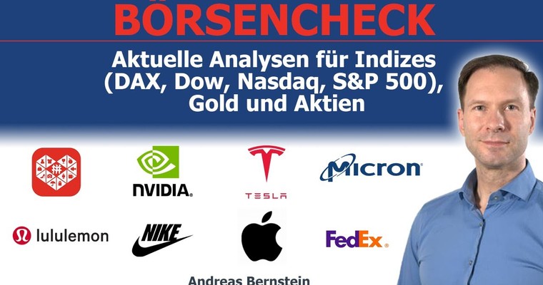 Gold auf Allzeithoch, Euro stark. DAX, Dow & Aktien (Micron, PDD, NVIDIA, Tesla,...) im Chartcheck