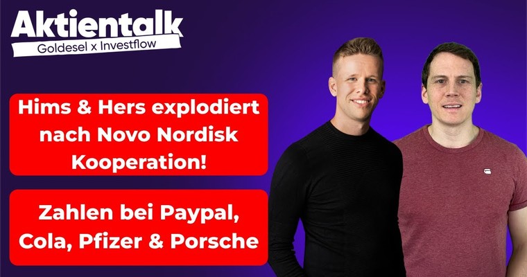 Hims & Hers explodiert, Zahlen von Paypal, Cola, Pfizer & Porsche