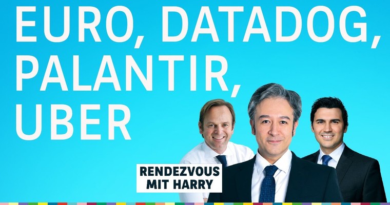 Euro, Palantir, Uber, Datadog, Special Guest Sascha Gebhard - Charttechnik mit Harald Weygand