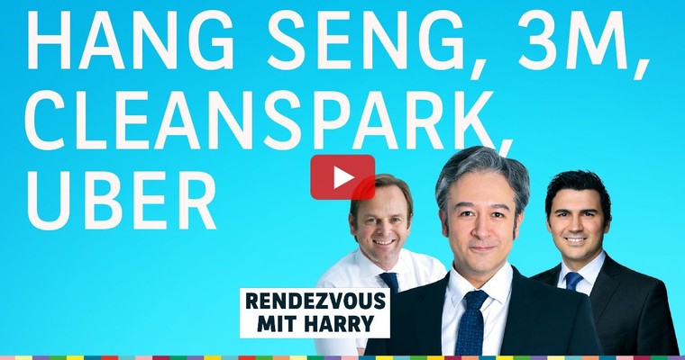 Uber, 3M, Hang Seng, CleanSpark, Ubiquiti - Charttechnik mit Harald Weygand