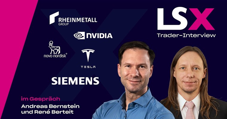 Trader-Interview mit Rene Berteit: Rheinmetall, Novo Nordisk, Nvidia, Tesla & Siemens AG