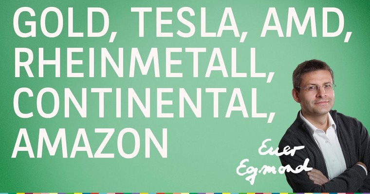 Gold, Rheinmetall, Tesla, Amazon, AMD, Continental - Marktausblick mit Egmond Haidt