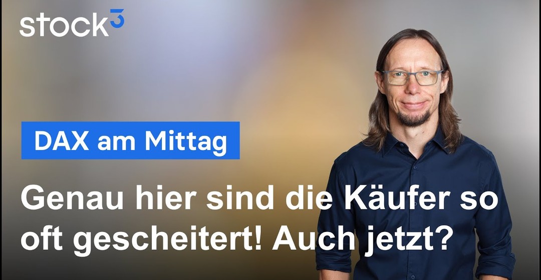 DAX-Analyse am Mittag - DAX an kritischer Marke!