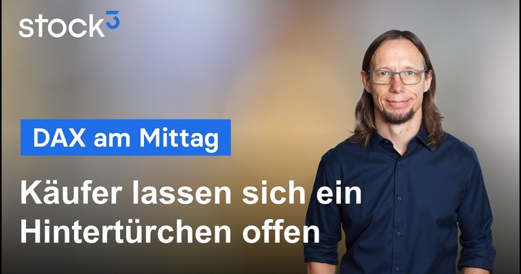 DAX-Analyse am Mittag - Unentschlossen ins Wochenende? DAX um Stabilisierung bemüht!