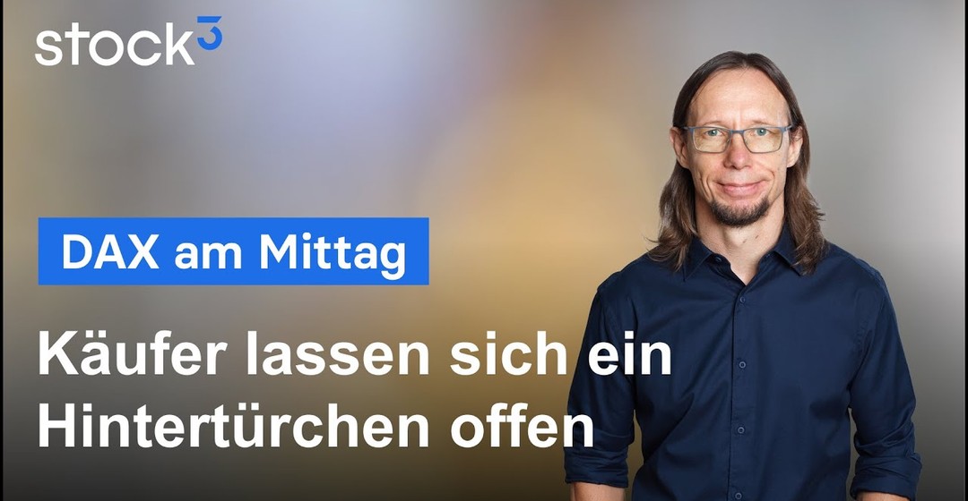 DAX-Analyse am Mittag - Unentschlossen ins Wochenende? DAX um Stabilisierung bemüht!