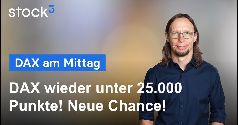 DAX am Mittag - Das Plus schmilzt dahin!