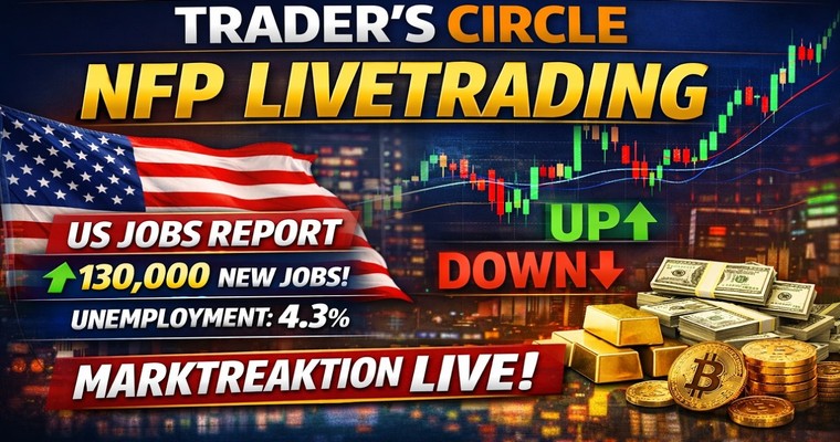 NFP Livetrading: 130.000 Jobs?! So haben wir die Volatilität genutzt