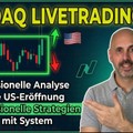 Nasdaq Livetrading | Volatile US-Eröffnung professionell analysiert