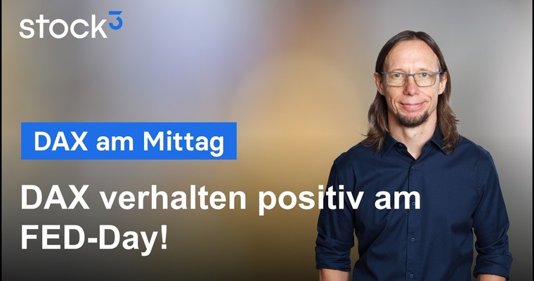 DAX am Mittag - Leicher Optimismus und Technische Faktoren sorgen für einen freundlichen DAX!