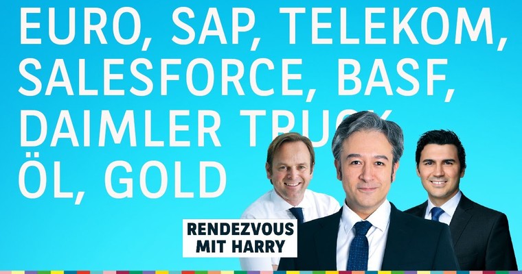 Euro, SAP, Salesforce, Telekom, Daimler Truck, Öl - Charttechnik mit Harald Weygand