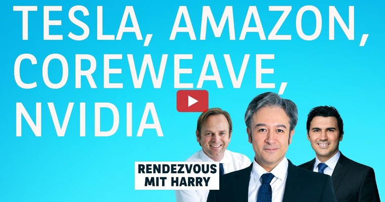 Tesla, Amazon, Nvidia, Rigetti, CoreWeave, D Wave, Cipher - Charttechnik mit Harald Weygand