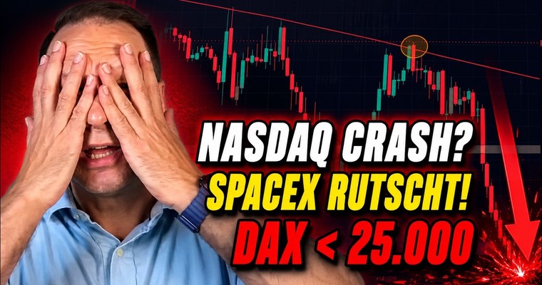 Nasdaq bricht ein: Fed-Schock, SpaceX-Rutsch & DAX unter 25.000