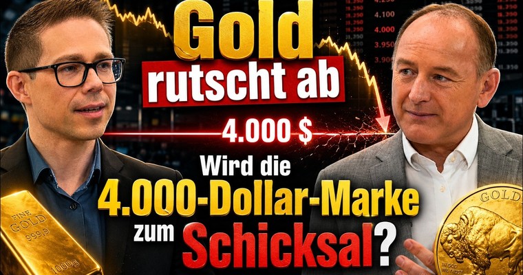 Gold unter Druck: Hält die Schicksalsmarke bei 4.000 Dollar?