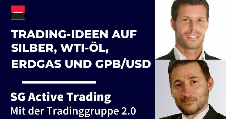 Trading-Ideen auf Silber, WTI-Öl, Erdgas und GBP/USD