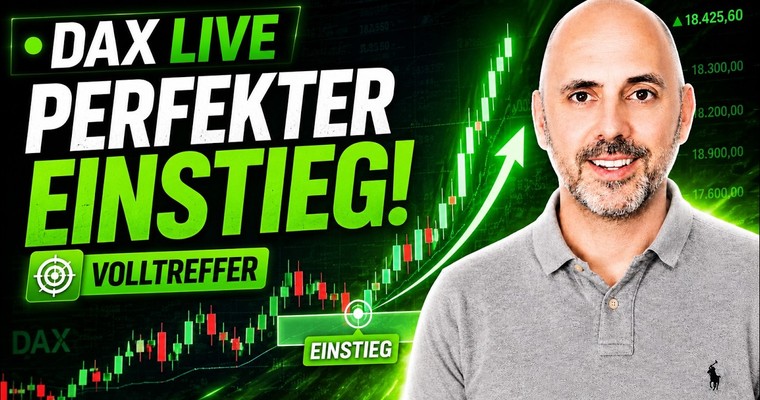 DAX Livetrading: Perfekter Long-Einstieg – Limit fast punktgenau getroffen!