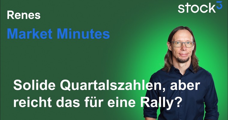 Renes Market Minutes - Comeback der Verkäufer! EZB im Fokus! Gute Quartalszahlen, aber...