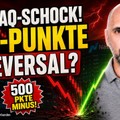 Nasdaq-Schock zur Eröffnung: Absturz, V-Reversal und 100-Punkte-Kerzen!