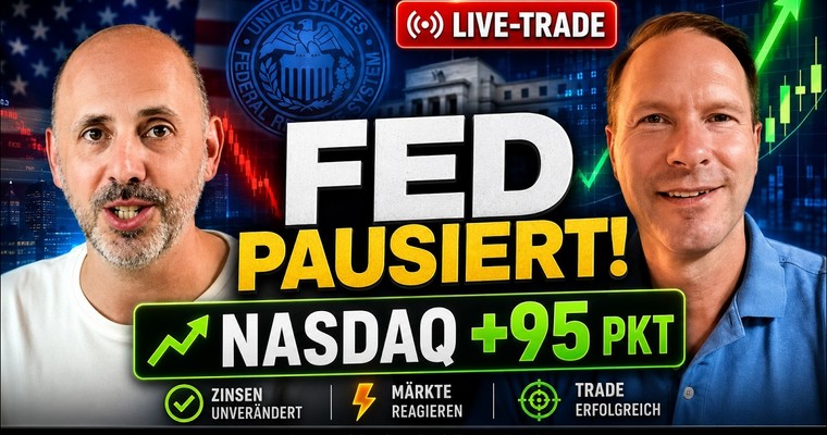 Fed lässt Zinsen unverändert – Nasdaq-Trade bringt 95 Punkte!