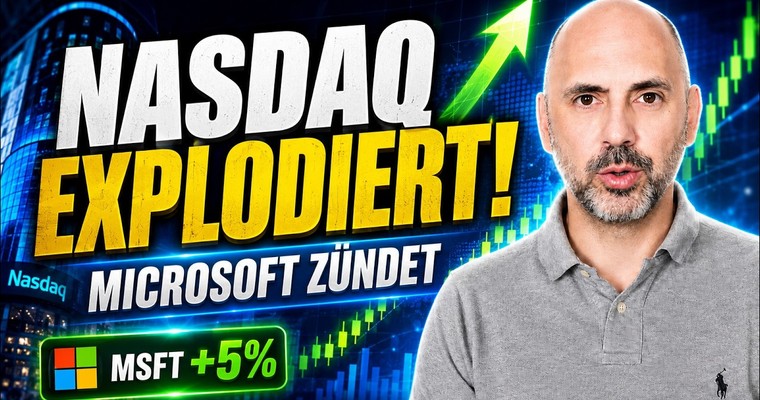 Nasdaq explodiert nach der Fed – Microsoft zündet die Tech-Rally!