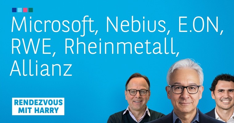 Microsoft, Nebius, E.ON, RWE, Rheinmetall, Allianz, Adidas - Charttechnik mit Harald Weygand