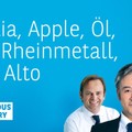 Videoteaser von Nvidia, Öl, Palo Alto, Apple, Rheinmetall, SAP, Broadcom, DAX - Charttechnik mit Harald Weygand