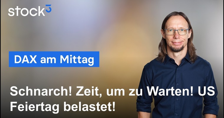 Videoteaser von DAX am Mittag - Die Woche startet extrem ruhig! Perfekte Zeit, um ...