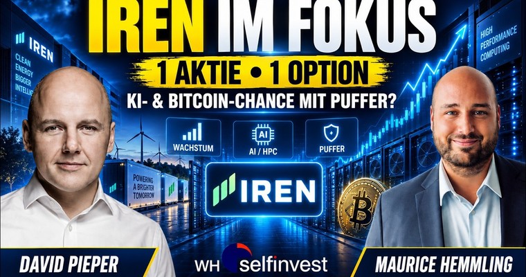 Videoteaser von IREN im Fokus. Eine Aktie, eine Option - Börseneinkommen leicht gemacht
