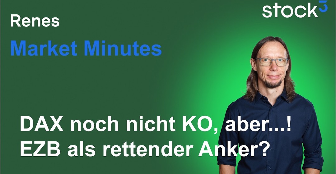 Videoteaser von Renes Market Minutes - Aktienmarkt angeschlagen, aber noch nicht KO! EZB heute im Fokus!
