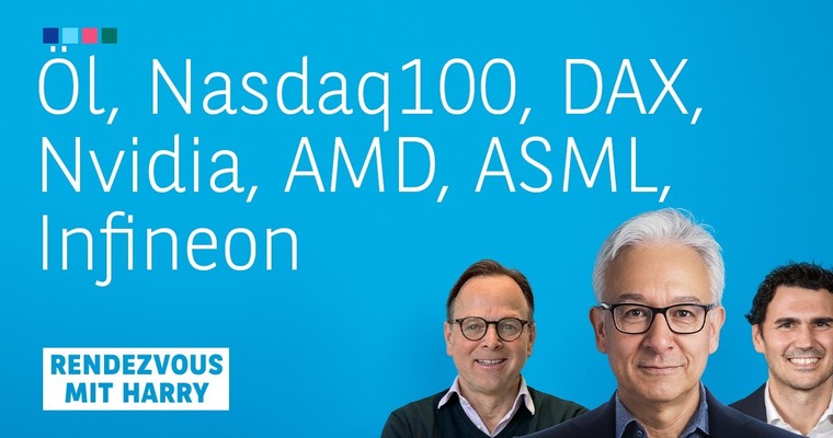 Videoteaser von Öl, Nasdaq 100, DAX, Nvidia, AMD, Marvell, ASML, Infineon - Charttechnik mit Harald Weygand