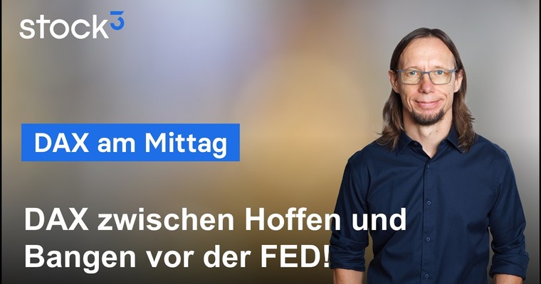 Videoteaser von DAX Analyse am Mittag - Die entscheidenden DAX Marken kurz vor der FED!